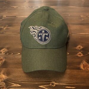 New Era Olive Titans Cap with Embroidered Blue Logo